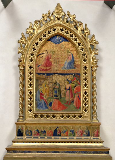 Die Verkündigung und die Anbetung der Heiligen Drei Könige von Fra Angelico